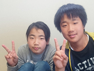 そうた君(中1)・みくちゃん(小5)(苫田郡鏡野町)