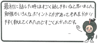 S君(大阪市都島区)の口コミ