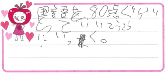 F君(池田市)の口コミ