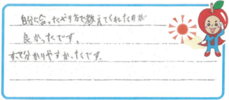 M君(砺波市)の口コミ