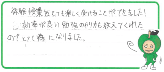M君(京都市南区_)の口コミ